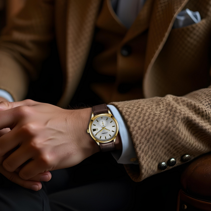 Relógio de Quartzo Minimalista de Luxo para Homens