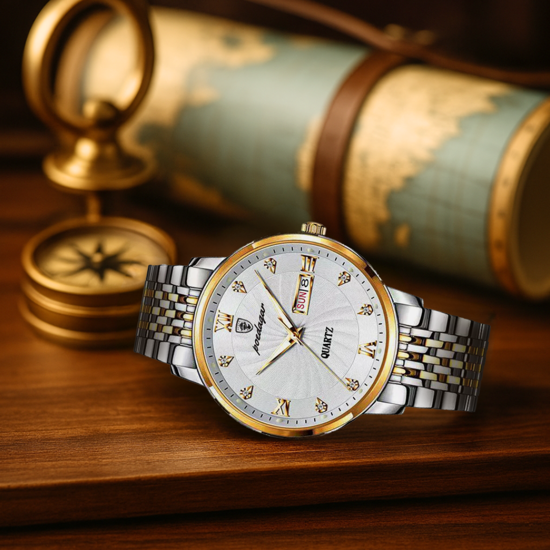 Relógio Luminosa com Strass