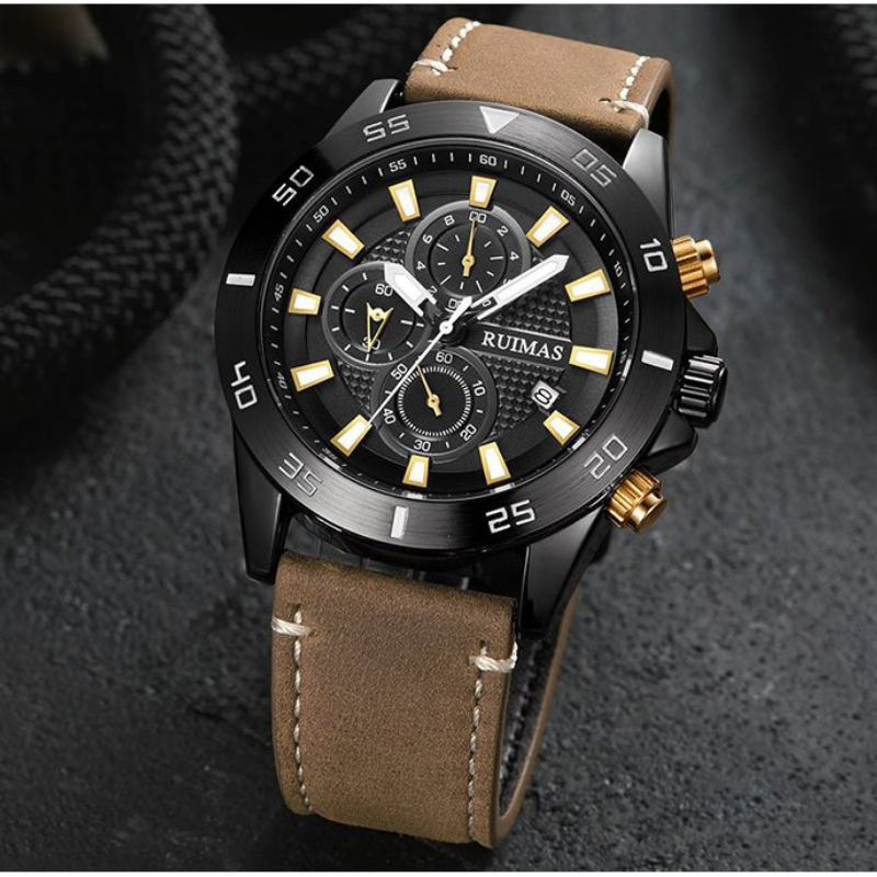 Relógio Cronógrafo de Quartzo com Mostrador