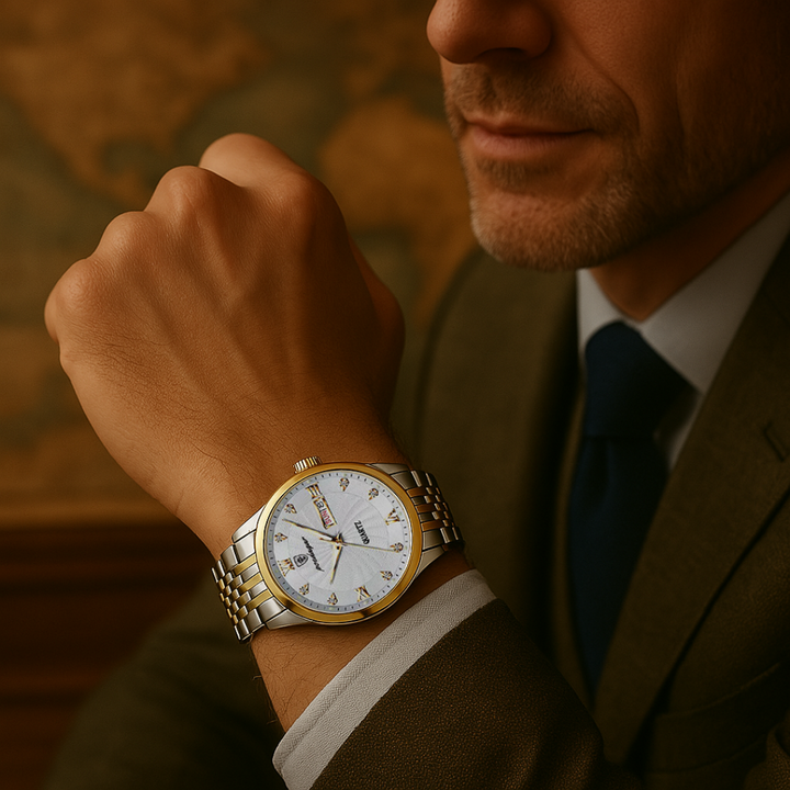 Relógio Luminosa com Strass