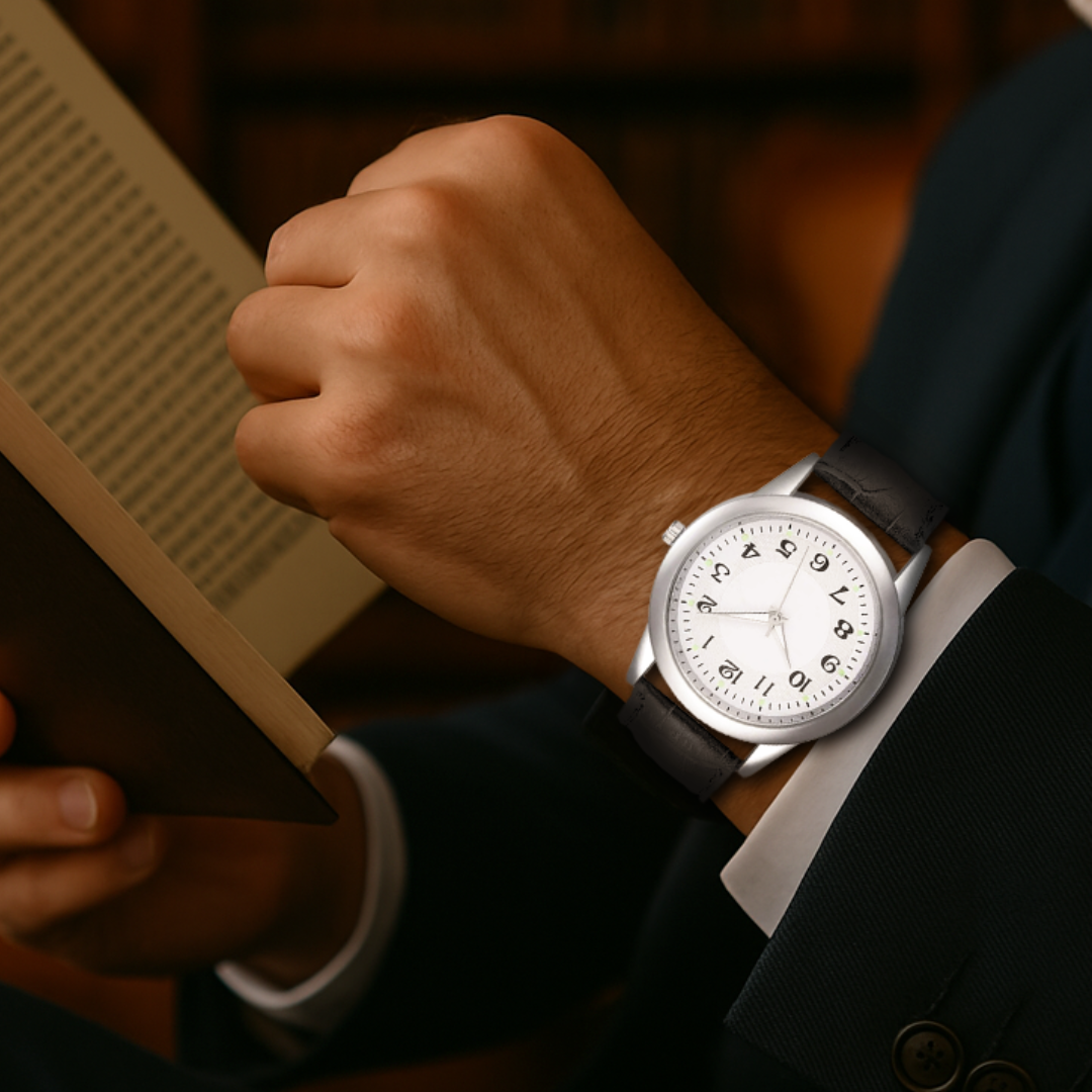 Relógio Minimalista Elegante em Aço Inoxidável