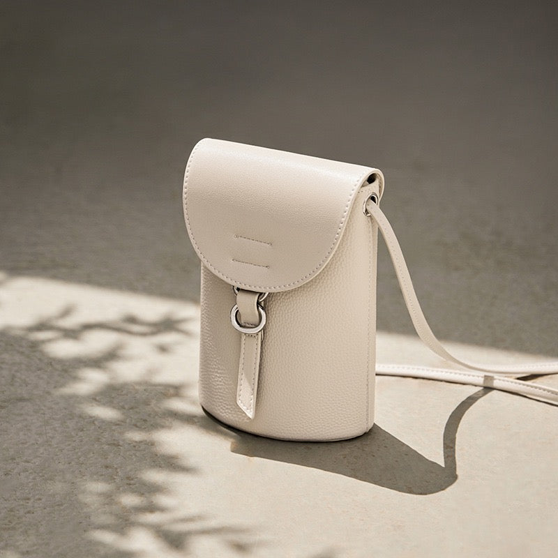 Bolsa de Telefone Mini Transversal em Couro Legítimo