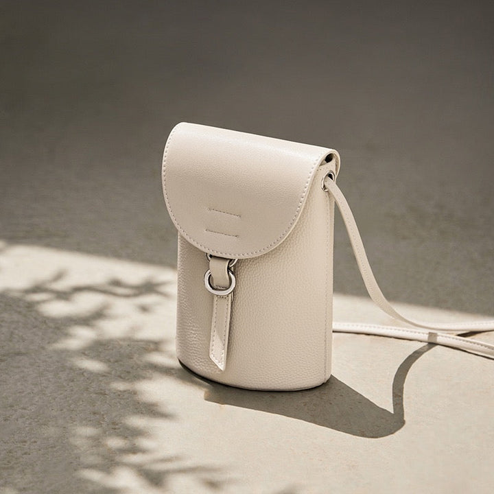 Bolsa de Telefone Mini Transversal em Couro Legítimo