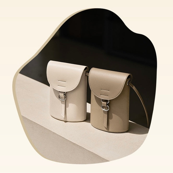 Bolsa de Telefone Mini Transversal em Couro Legítimo