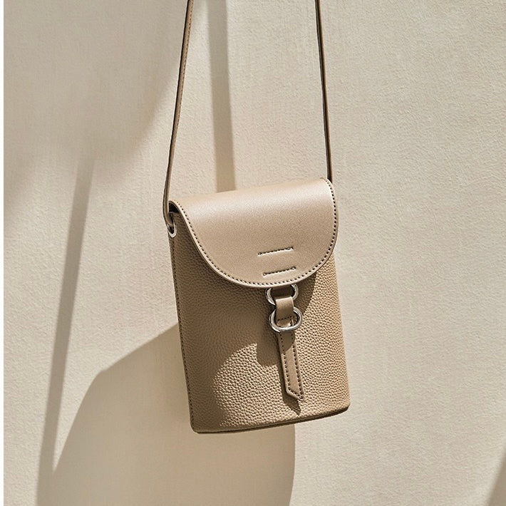 Bolsa de Telefone Mini Transversal em Couro Legítimo