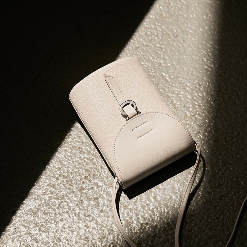 Bolsa de Telefone Mini Transversal em Couro Legítimo