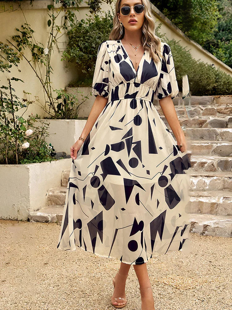 Karoline | Vestido Elegante de Verão