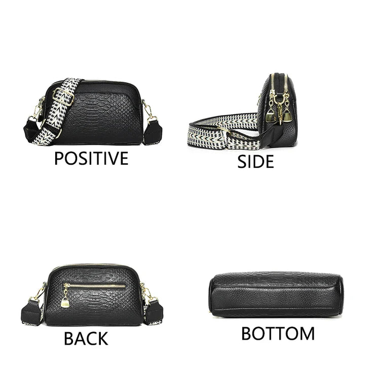 Amara | Bolsa de Ombro em Couro Refinado