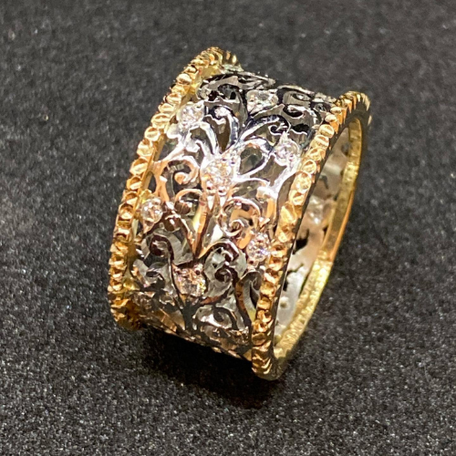 Mika - Anel de Zircônia Vintage Ivy