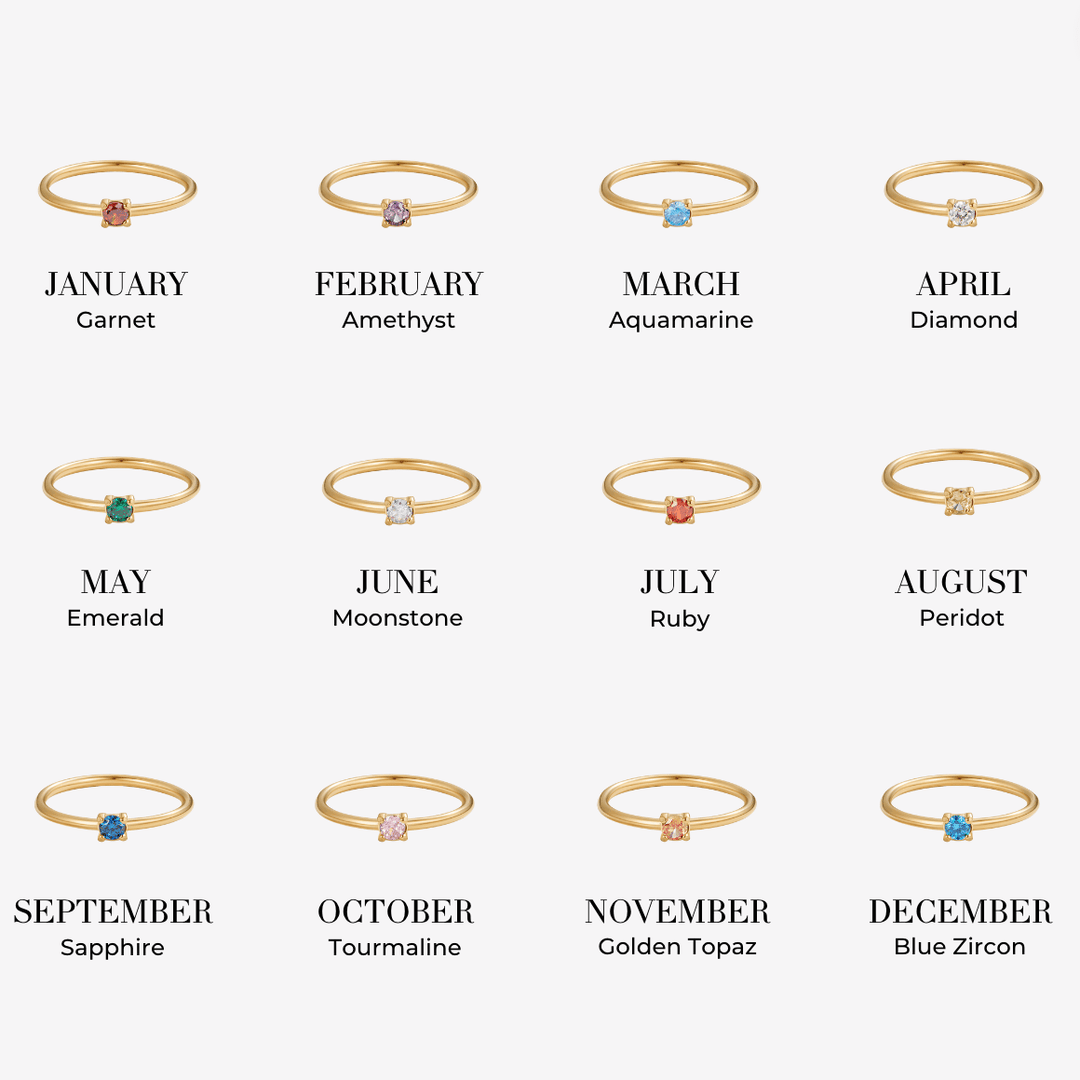 Anéis de Pedra do Mês