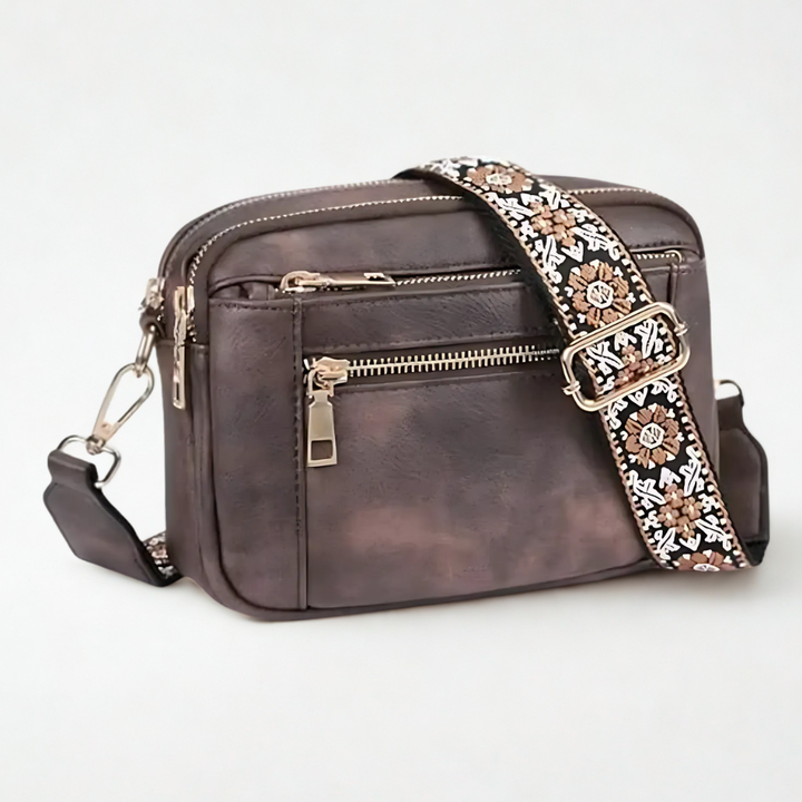 Edith | Bolsa de Ombro de Couro Refinado